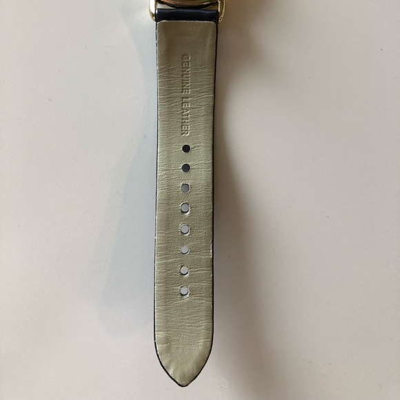Marc by Marc Jacobs Gold & Blue Leather Watch